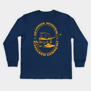 WINNER WINNER CHICKEN DINNER Kids Long Sleeve T-Shirt